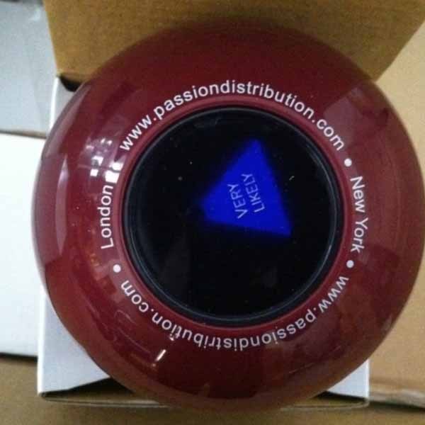 Burgundy Fortune Teller Ball For Broadcast Programming