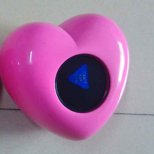 Custom Magic Love Eight Ball With Heart Shape design for date